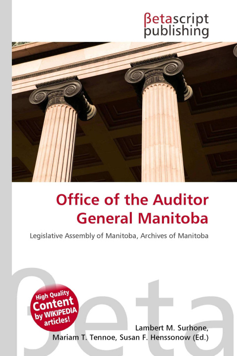 Kniha Office of the Auditor General Manitoba Mariam T. Tennoe