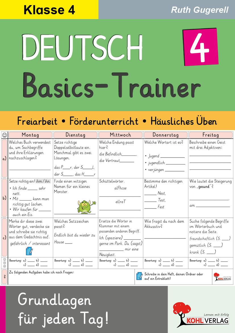 Kniha Deutsch-Basics-Trainer / Klasse 4 Ruth Gugerell