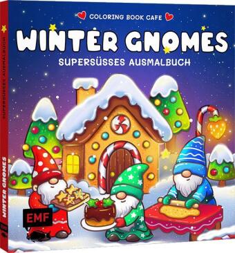 Kniha Cozy Coloring - Winter Gnomes Coloring Book Cafe