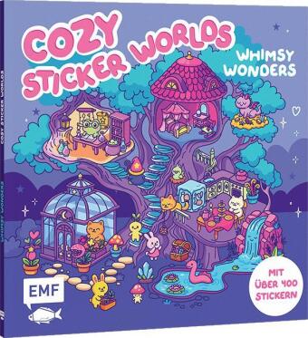 Kniha Cozy Sticker Worlds - Whimsy Wonders 