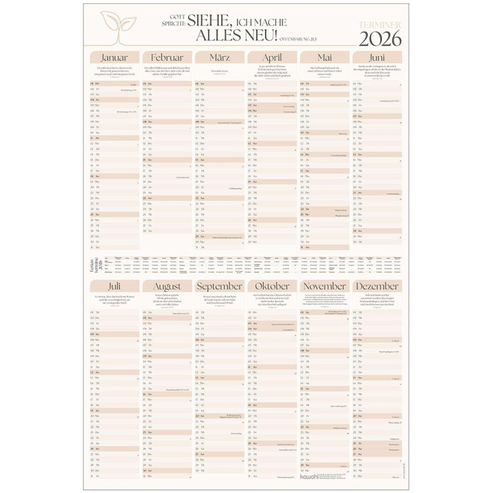 Kalendář/Diář Terminer 2027 