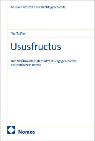 Kniha Ususfructus Yu-Ta Pan
