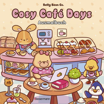 Boek Cosy Café Days - Ausmalbuch Belly Bean Co.