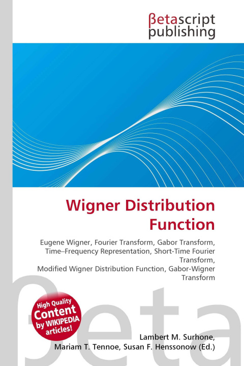 Könyv Wigner Distribution Function Mariam T. Tennoe