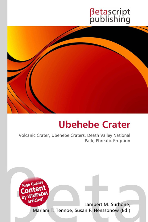 Kniha Ubehebe Crater Mariam T. Tennoe