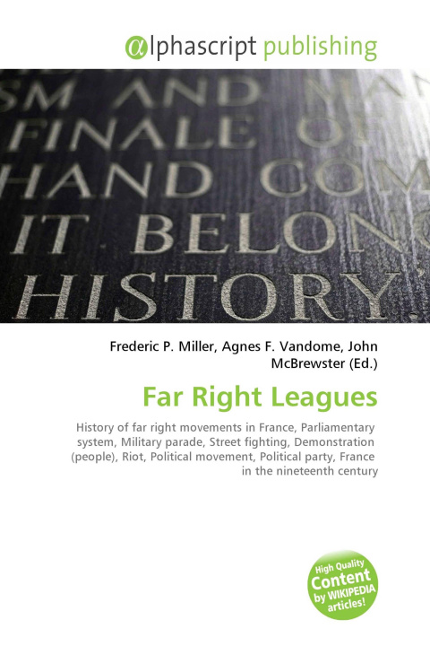 Knjiga Far Right Leagues Agnes F. Vandome
