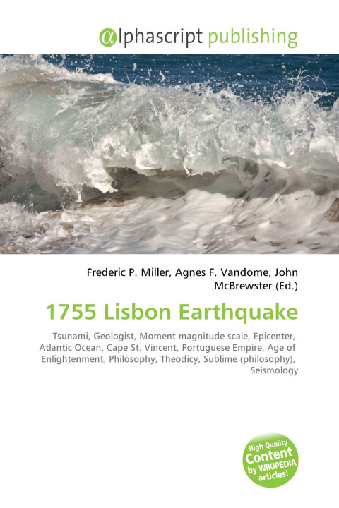 Knjiga 1755 Lisbon Earthquake Agnes F. Vandome