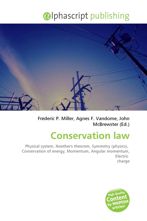 Knjiga Conservation law Agnes F. Vandome