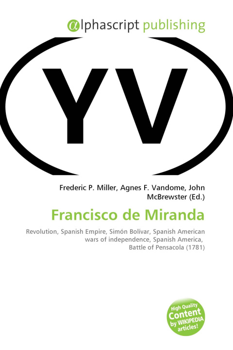 Kniha Francisco de Miranda Agnes F. Vandome