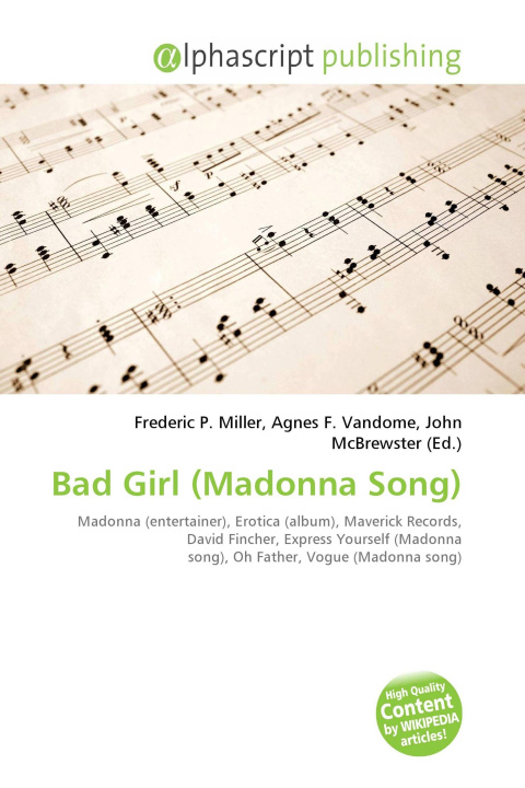 Kniha Bad Girl (Madonna Song) Agnes F. Vandome