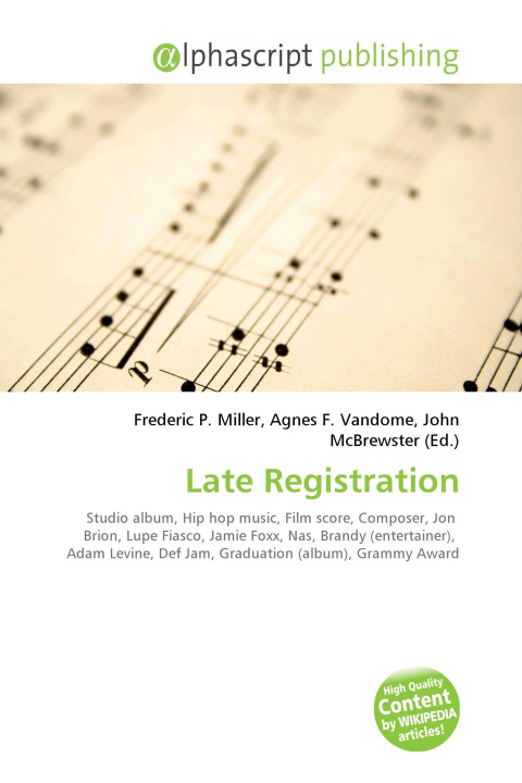Kniha Late Registration Agnes F. Vandome
