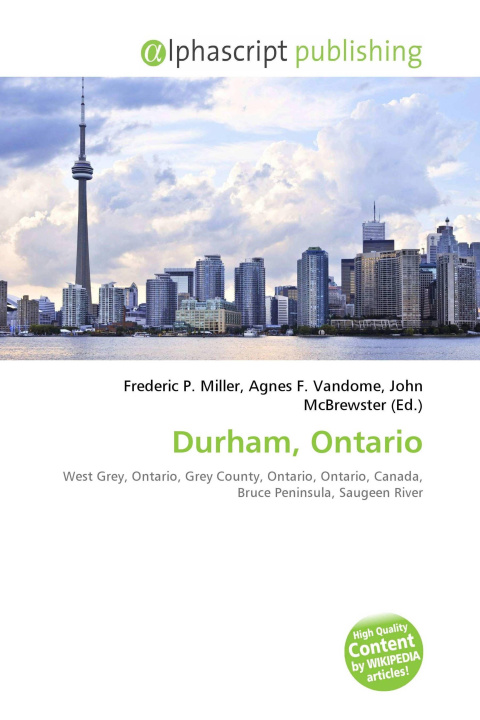 Kniha Durham, Ontario Agnes F. Vandome