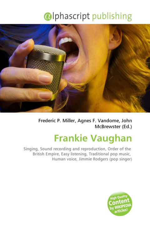 Kniha Frankie Vaughan Agnes F. Vandome