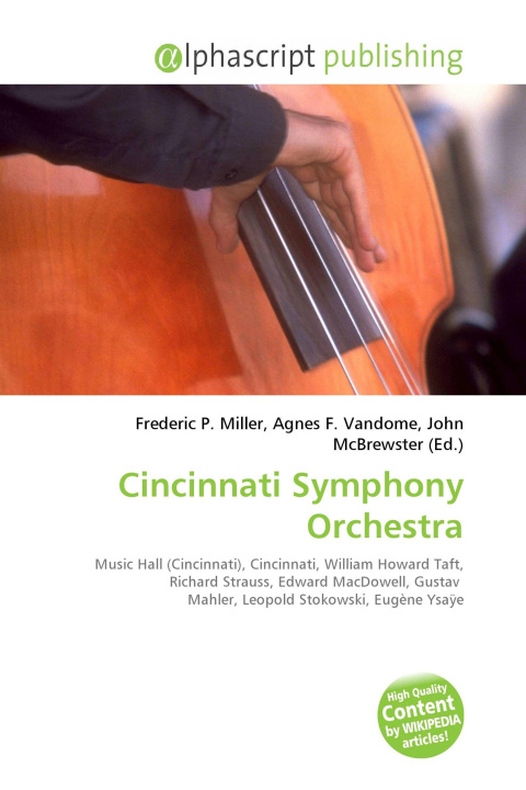 Kniha Cincinnati Symphony Orchestra Agnes F. Vandome