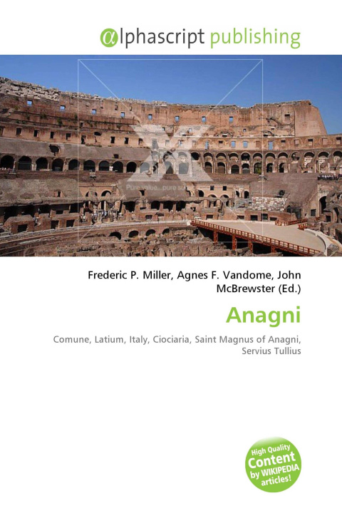 Kniha Anagni Agnes F. Vandome