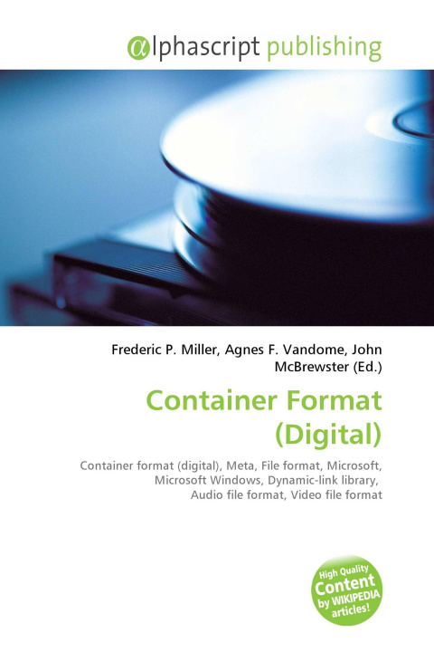 Könyv Container Format (Digital) Agnes F. Vandome