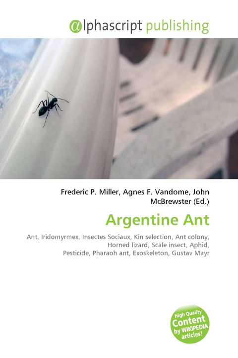 Book Argentine Ant Agnes F. Vandome