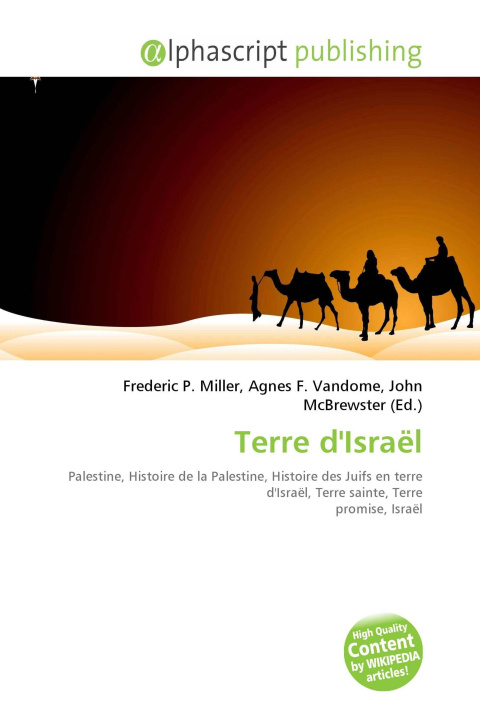 Knjiga Terre d'Israël Agnes F. Vandome