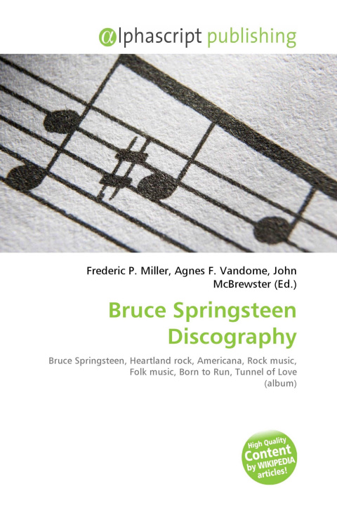 Knjiga Bruce Springsteen Discography Agnes F. Vandome