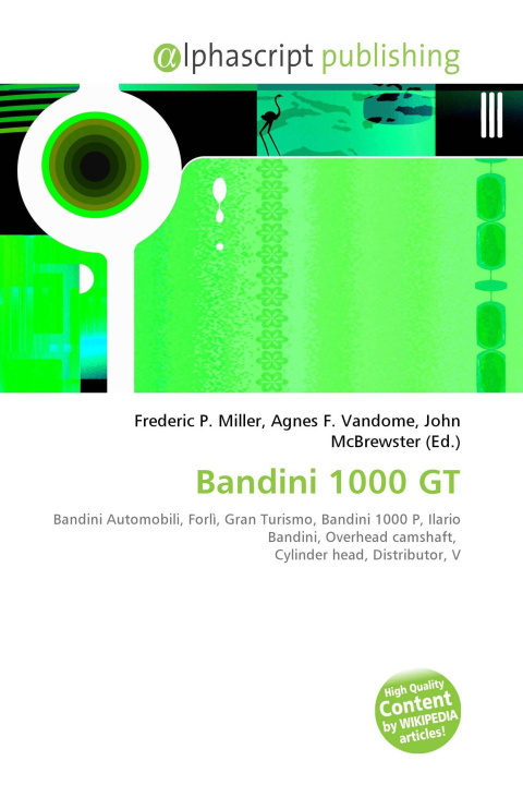 Boek Bandini 1000 GT Agnes F. Vandome