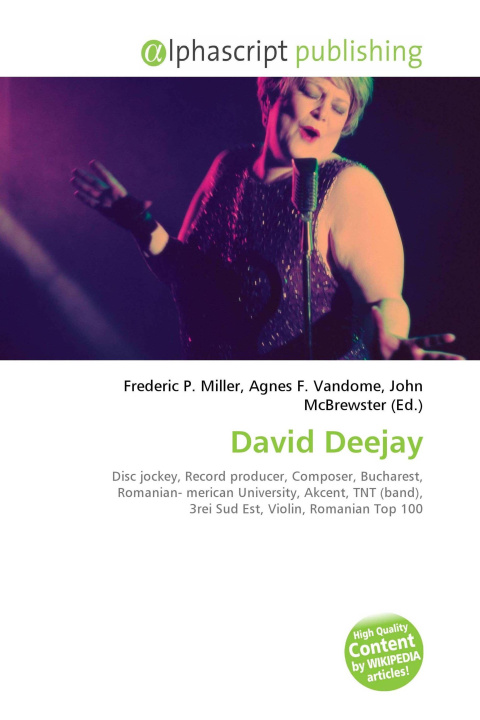 Kniha David Deejay Agnes F. Vandome