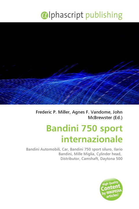 Kniha Bandini 750 sport internazionale Agnes F. Vandome