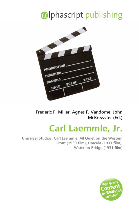 Kniha Carl Laemmle, Jr. Agnes F. Vandome