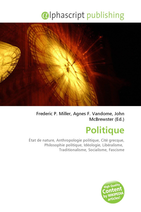 Kniha Politique Agnes F. Vandome