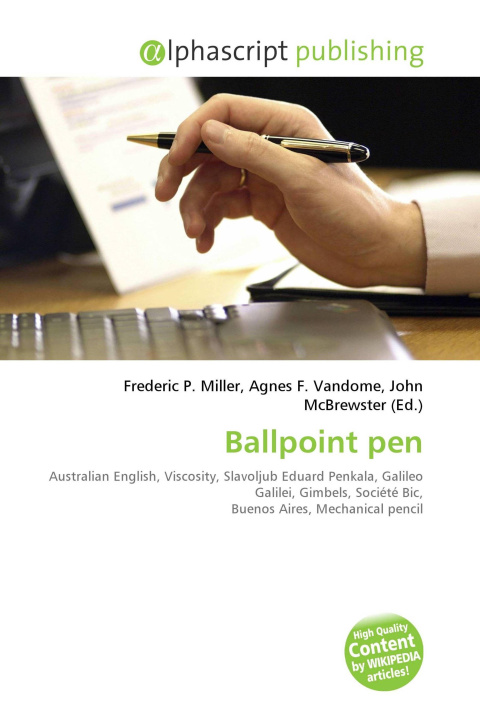 Kniha Ballpoint pen Agnes F. Vandome