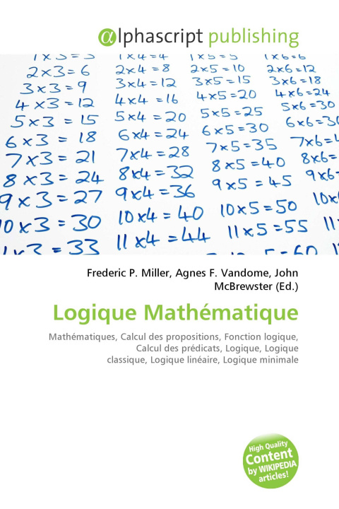 Kniha Logique Mathématique Agnes F. Vandome