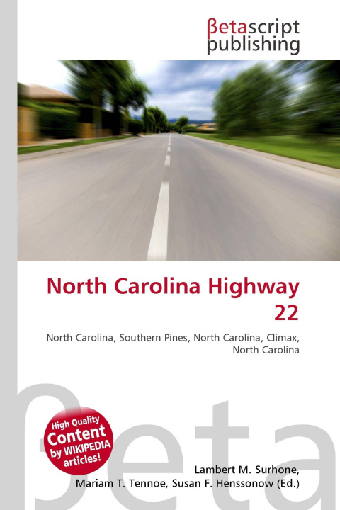 Kniha North Carolina Highway 22 Miriam T. Timpledon