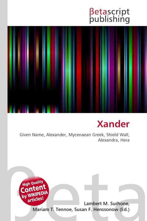 Kniha Xander Miriam T. Timpledon