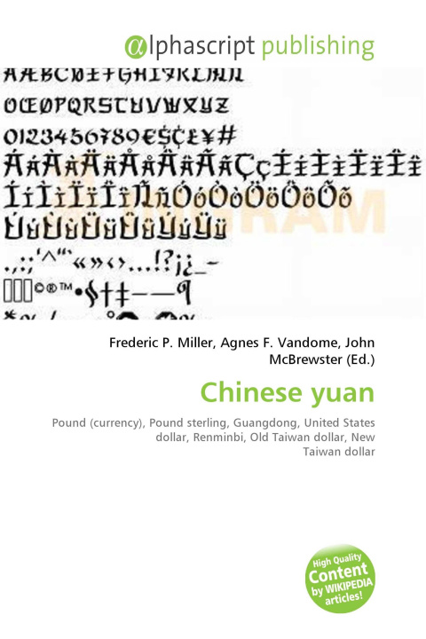 Carte Chinese yuan Agnes F. Vandome