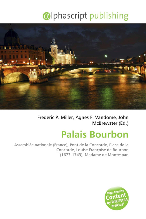 Kniha Palais Bourbon Agnes F. Vandome