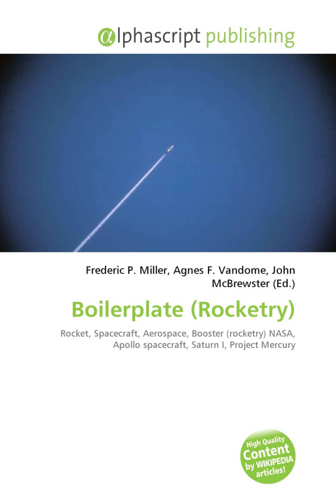 Книга Boilerplate (Rocketry) Agnes F. Vandome