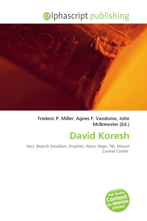 Kniha David Koresh Agnes F. Vandome
