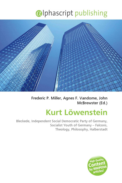 Book Kurt Löwenstein Agnes F. Vandome