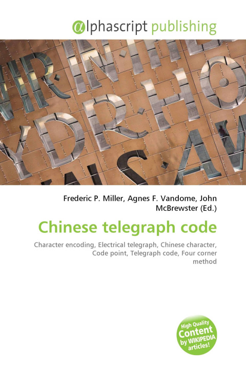 Kniha Chinese telegraph code Agnes F. Vandome