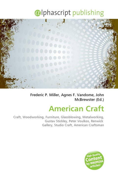 Kniha American Craft Agnes F. Vandome