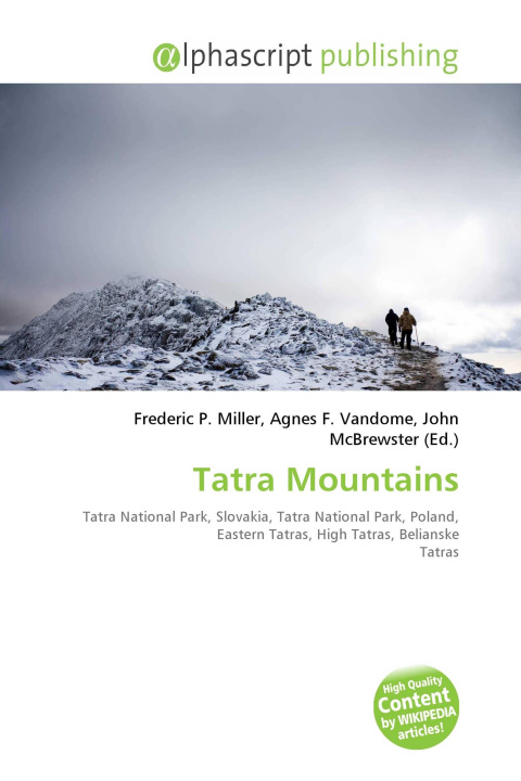 Book Tatra Mountains Agnes F. Vandome