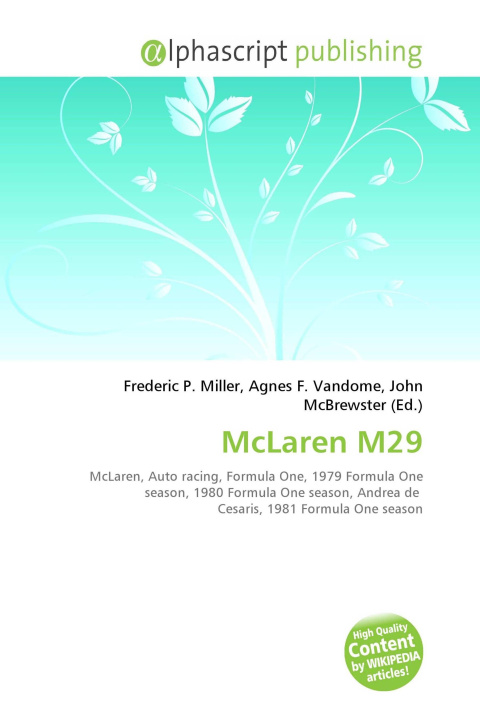 Book McLaren M29 Agnes F. Vandome