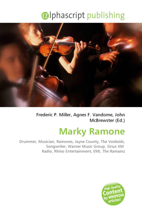 Book Marky Ramone Agnes F. Vandome