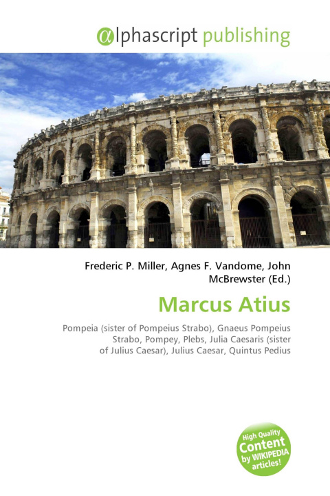 Kniha Marcus Atius Agnes F. Vandome