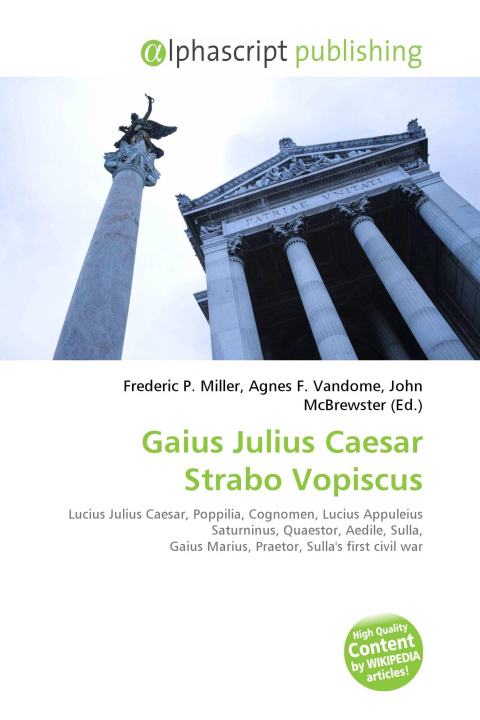 Book Gaius Julius Caesar Strabo Vopiscus Agnes F. Vandome