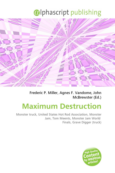 Kniha Maximum Destruction Agnes F. Vandome