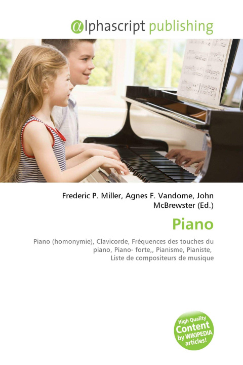 Kniha Piano Agnes F. Vandome