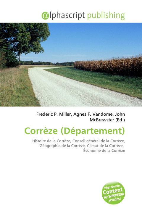 Book Corrèze (Département) Agnes F. Vandome