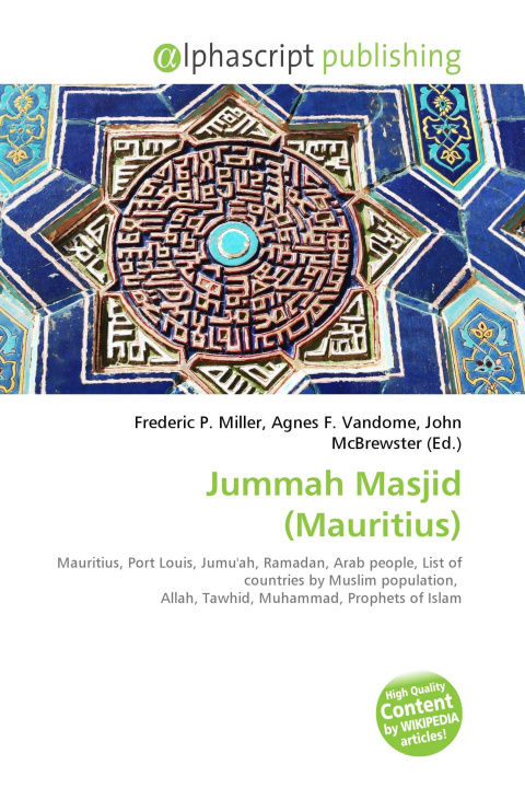 Kniha Jummah Masjid (Mauritius) Agnes F. Vandome