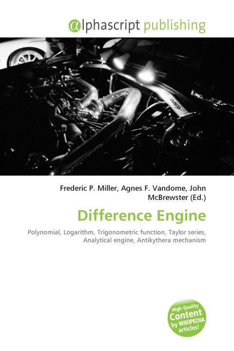Könyv Difference Engine Agnes F. Vandome