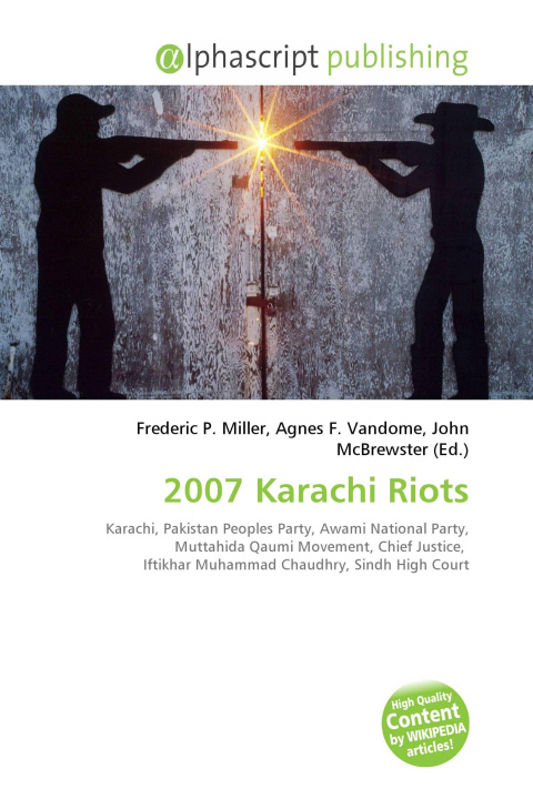 Kniha 2007 Karachi Riots Agnes F. Vandome
